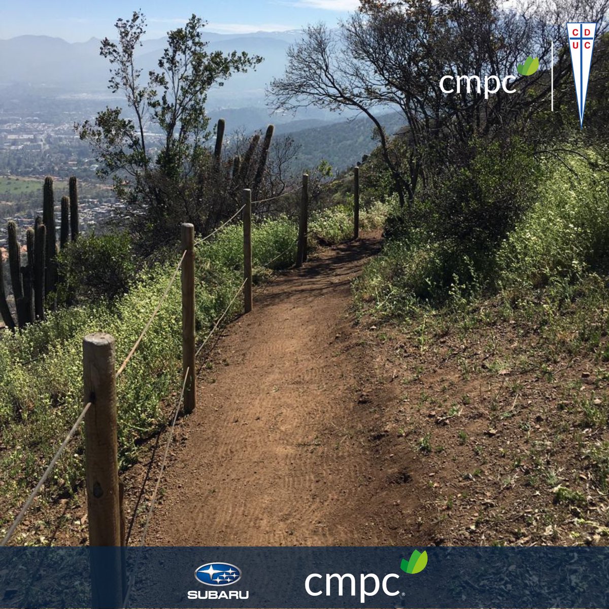 lacatolicacl's tweet photo. El Proyecto Senderos San Carlos de Apoquindo 🏔 está tomando forma! Pronto, te esperamos en los senderos de San Carlos de Apoquindo para practicar trekking, mountain bike y running en estos espectaculares senderos 🏃🏻🚵 Más info en https://t.co/aTgcDWOnXt https://t.co/4mSTKKeMTr