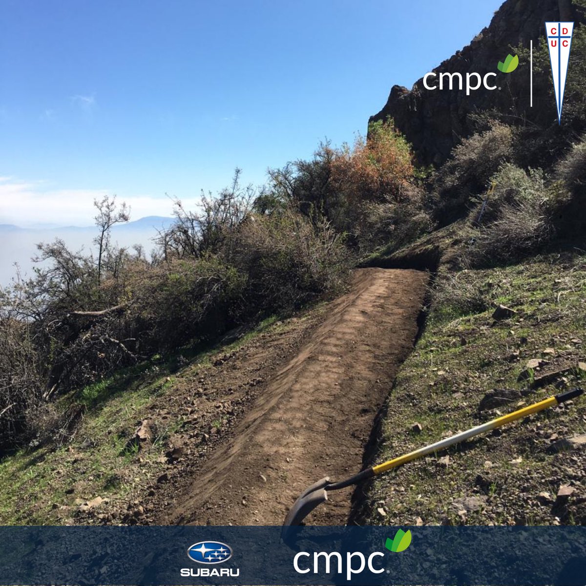 lacatolicacl's tweet photo. El Proyecto Senderos San Carlos de Apoquindo 🏔 está tomando forma! Pronto, te esperamos en los senderos de San Carlos de Apoquindo para practicar trekking, mountain bike y running en estos espectaculares senderos 🏃🏻🚵 Más info en https://t.co/aTgcDWOnXt https://t.co/4mSTKKeMTr