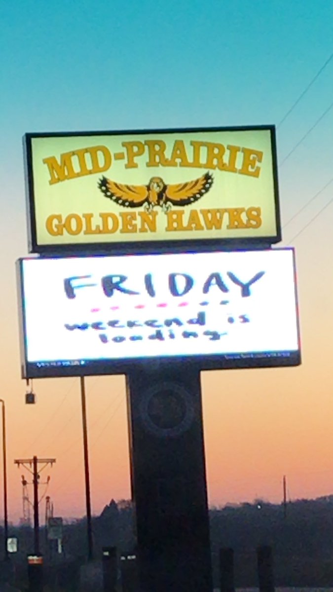 schweiny's tweet photo. Shout out to Megan Neal. The sign makes the start of each day great. #mphawks https://t.co/udEFBJVB1L