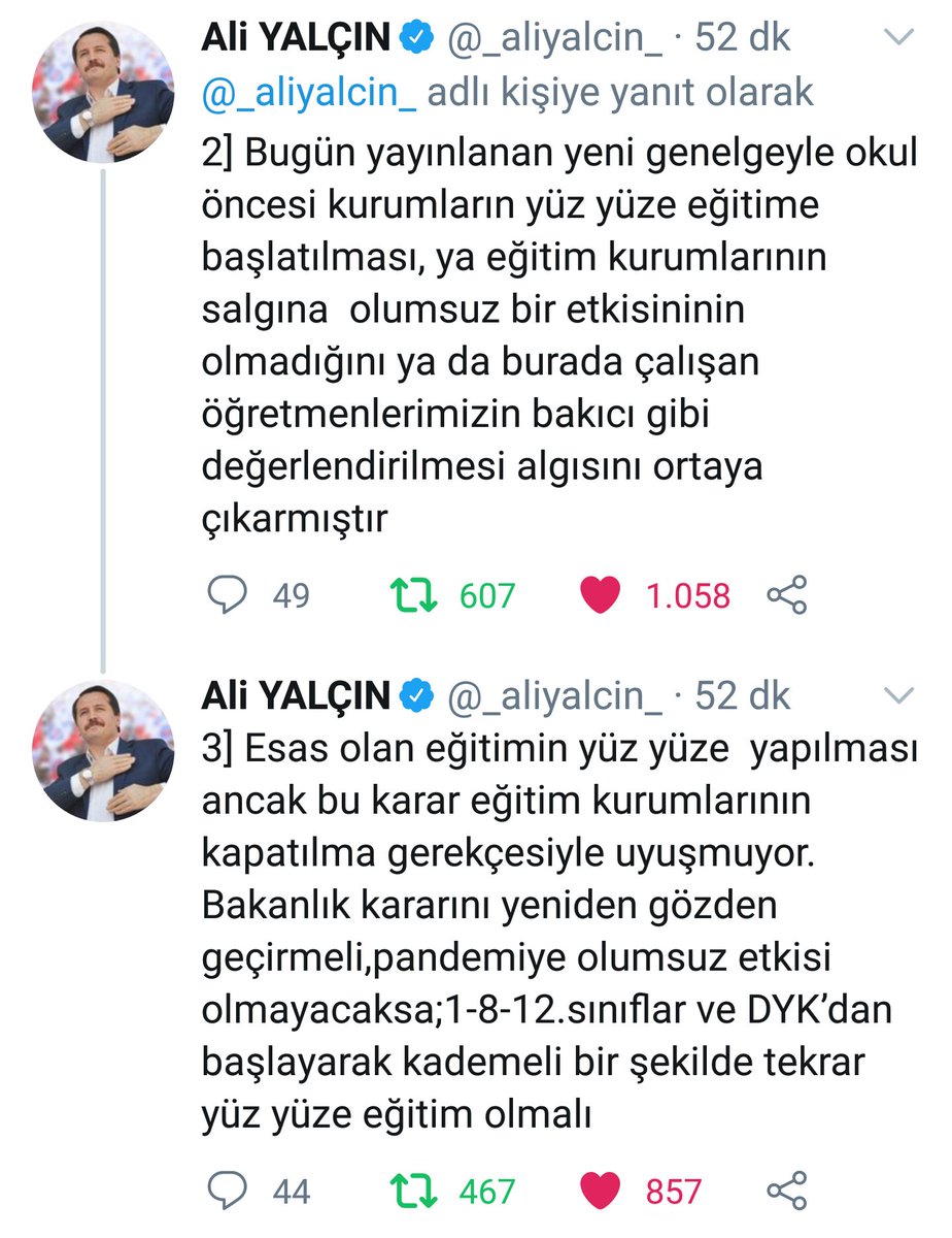 mucahityilmaz76's tweet photo. Kararın tekrar gözden geçirilmesi gerekir.  Elbette yüz yüze eğitim esastır, ana okul öncesi öğretmenleri @erdalerdogan_07 #bakıcıdegilogretmeniz https://t.co/xyub8IPlto