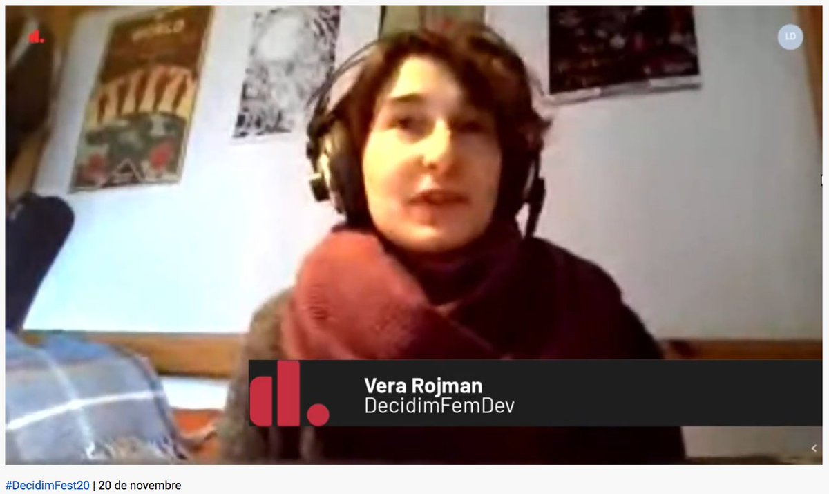 platoniq's tweet image. &quot;La beca #DecidimFemDev es un espacio seguro para las personas que normalmente parten con desventaja en un entorno muy masculinizado. Ha supuesto un espacio seguro para hablar de nuestras vivencias y poder aprender sin infravalorarnos&quot; Vera Rojman, de @platoniq, en #DecidimFest20