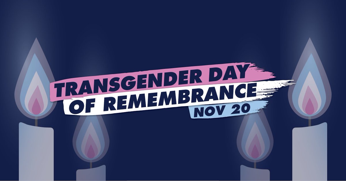 Today is #TransDayofRememberance. It's important we remember all those we have lost but continue fighting for a better future for our trans friends and family. Trans rights are human rights and deserves equal health and equal rights.