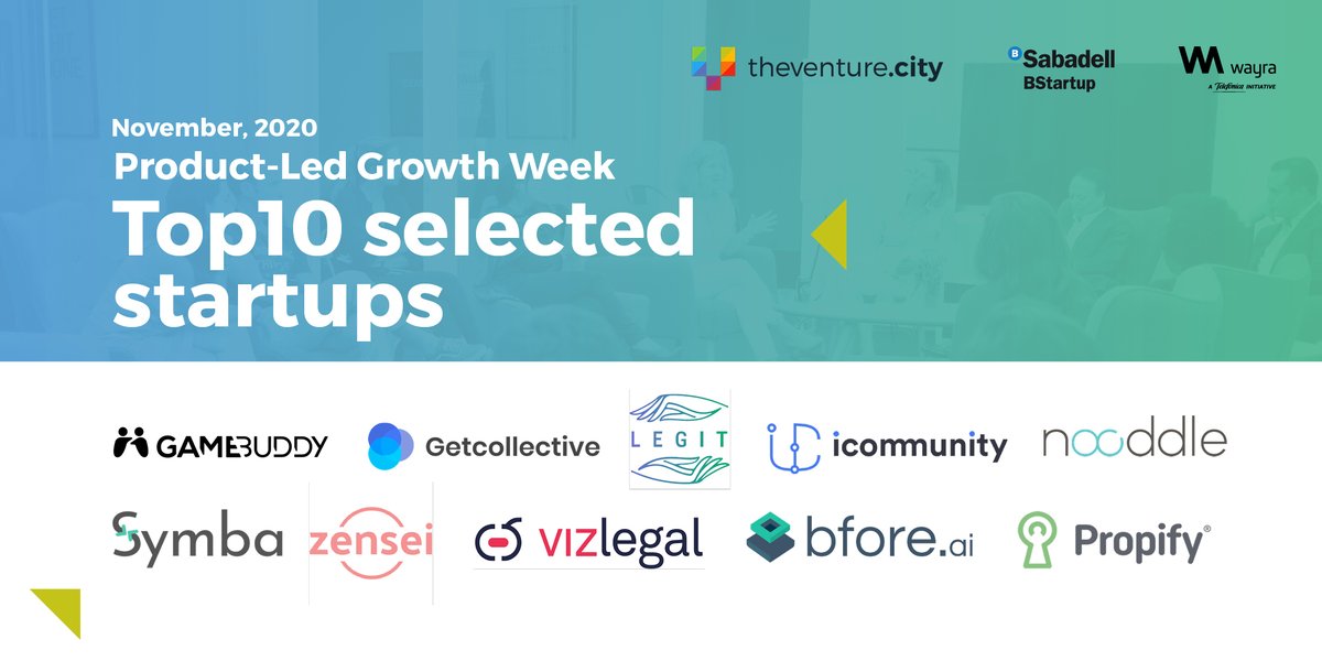 whatwantweb's tweet photo. BStartup: #PLGWeek | Congrats! 🚀@zensei_app @Vizlegal @symba_io @Nooddle_app @LegitHealth_ @iCommunity_io @GetcollectiveFR @BforeAi #Gamebuddy #Propify 

Gracias a los grandes compañeros de viaje @WayraES @TheVentureCity y a todas las startups partic… https://t.co/p6Eficka1C