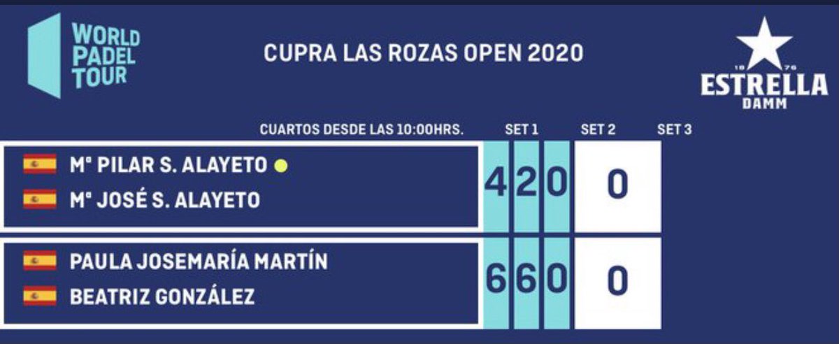 Vamos chicas, sois increíbles y nos hacéis vibrar .... <a href="/PaulaJosemaria/">Paula Josemaría Martín</a> y Beatriz Gonzàlez, a por las semis 💪🏽!!!