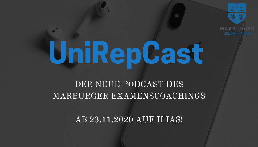 unirep_marburg's tweet photo. Am 23.11. startet der Podcast des Marburger Examenscoachings. Im ersten Teil stellen wir uns und die Projekte vor und erzählen über unsere Wege zum Examen. Danach werden wöchentlich examensrelevante Themen und Probleme aus allen Rechtsgebieten behandelt.
https://t.co/ykP1nx0Dgp https://t.co/QTL76zwAxE