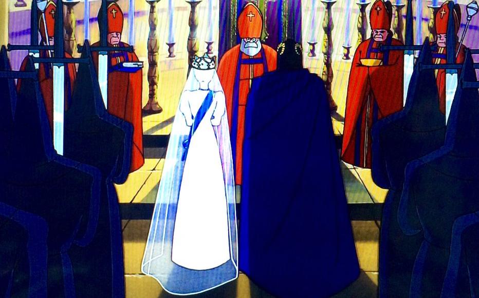 きゃとらん カリオストロ公国って陰謀論好きにはたまらない設定 山羊の紋章の指輪にゴート札 山羊の頭を模した扉の鍵などバフォメットを連想させるモチーフが多用されてる 結婚式のシーンはまんま悪魔崇拝のサバトだしバチカンの大司教も関わってる 政府