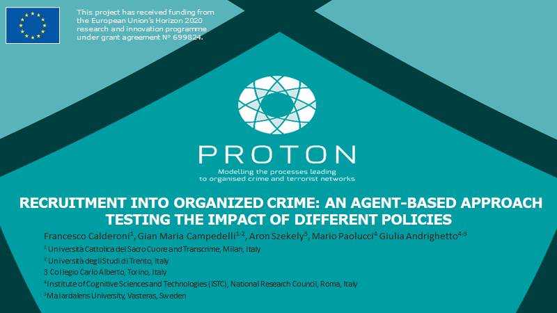 FraCalderoni's tweet photo. In a few hours @CrimConOrg I will present the the results of agent-based simulations of the recruitment into organized crime and how different policies may affect it.
(11:00 US EST & 17 CET)
Funded by #protoneu https://t.co/f507sMV20Y https://t.co/MmPmnG4mbw