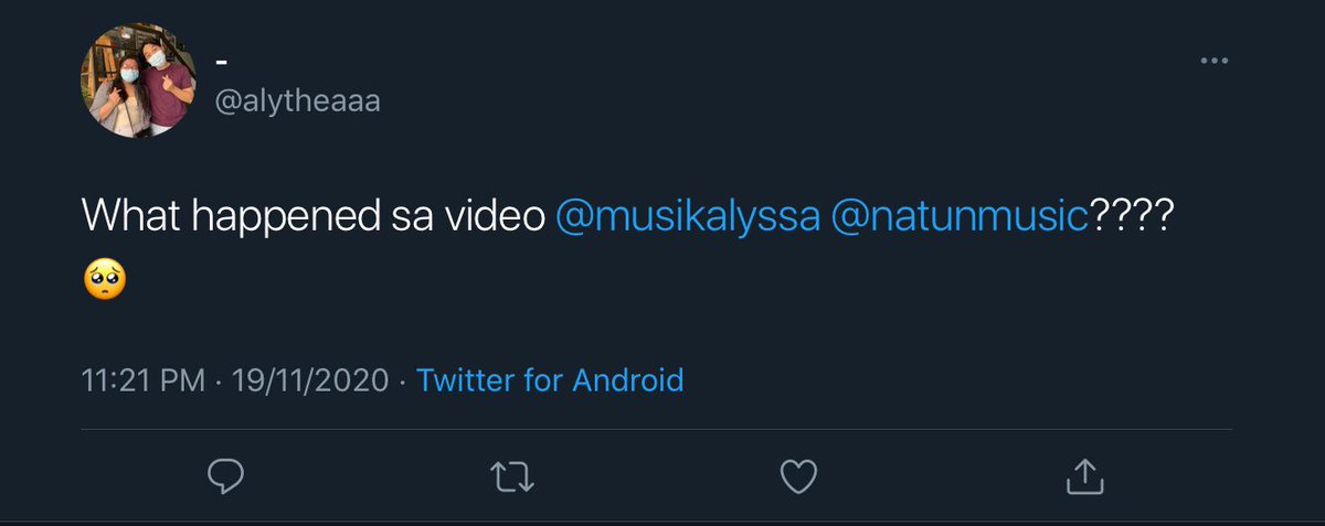 musikalyssa's tweet photo. Ang lahat ng pagkawala ay may dahilan.

ALYSSA x Natun

Tiyak. 
Spotify.
2021.

Maraming salamat sa mga nakaabot sa upload kagabi!

#OCRecords
#NormalizeBusking
#AdjustYourFrequency https://t.co/mSuEPwrfHw