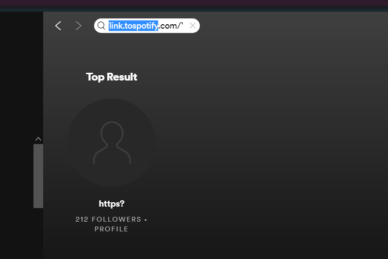 onestoryline's tweet photo. @Spotify Your new links do not work in desktop search. https://t.co/8Qccq73Eu3