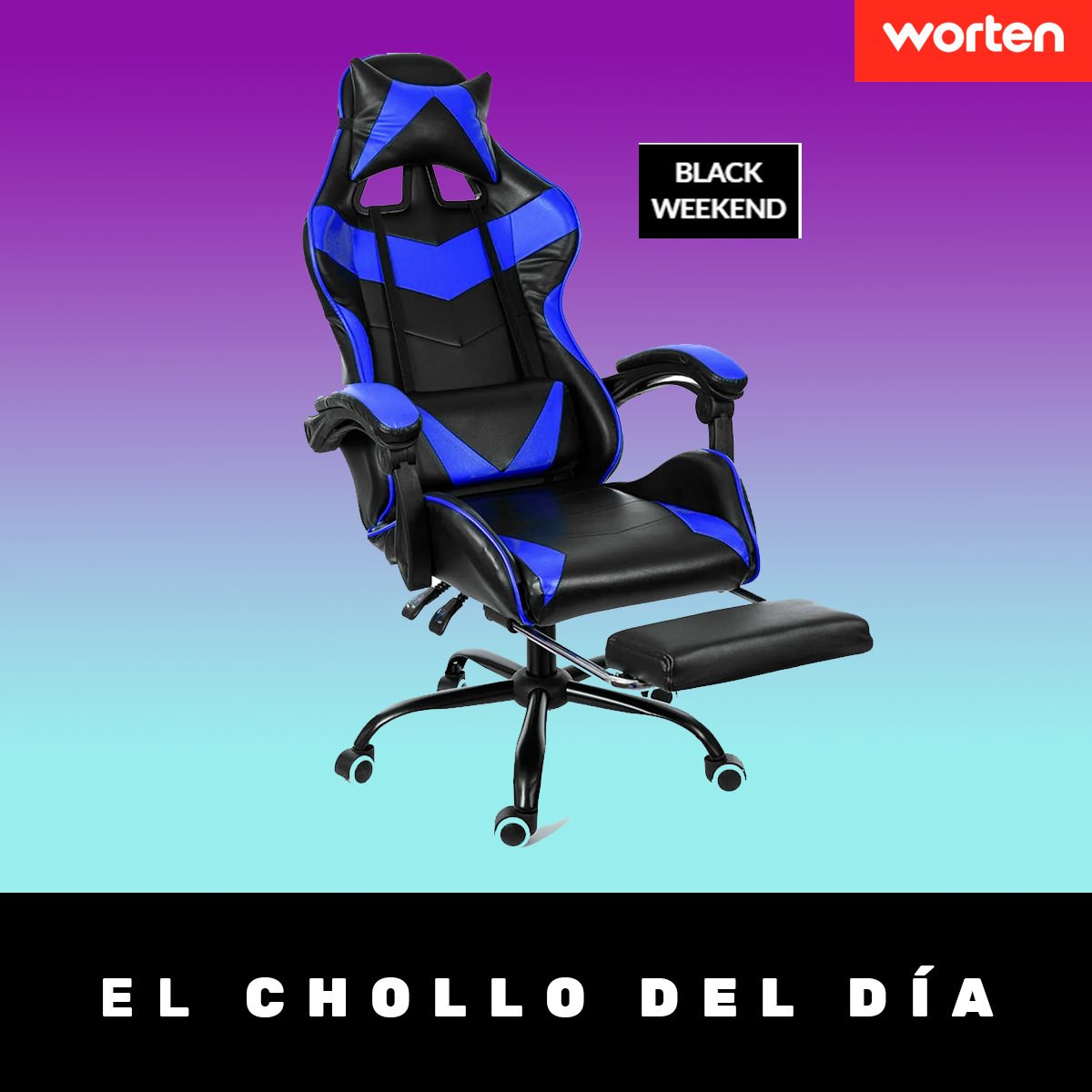 WortenES's tweet photo. ¡Recuerda que todos los días en #WortenES tenemos el #ChollodelDía! Una oferta exclusiva que solo durará 24 horas y que serán aprovechadas por los más rápidos del oeste... 🙊
Hoy Silla Gaming #INSMA High Back Racing por solo 99,99 € (antes 238,99 €) https://t.co/Sw1MPd9ffg https://t.co/vW409ckcsv