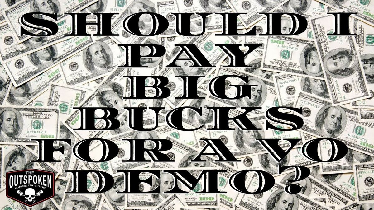 TheOutspokenVO's tweet photo. Should I Pay Big Bucks for a VO Demo? Talent agent @eriksheppard answers.
https://t.co/i3qPaVVHfJ
#voiceover #vodemo #demoproduction #producer #voicetalent #voiceacting #demo #talentagent #voiceoverdemo https://t.co/NB2tI11aTV