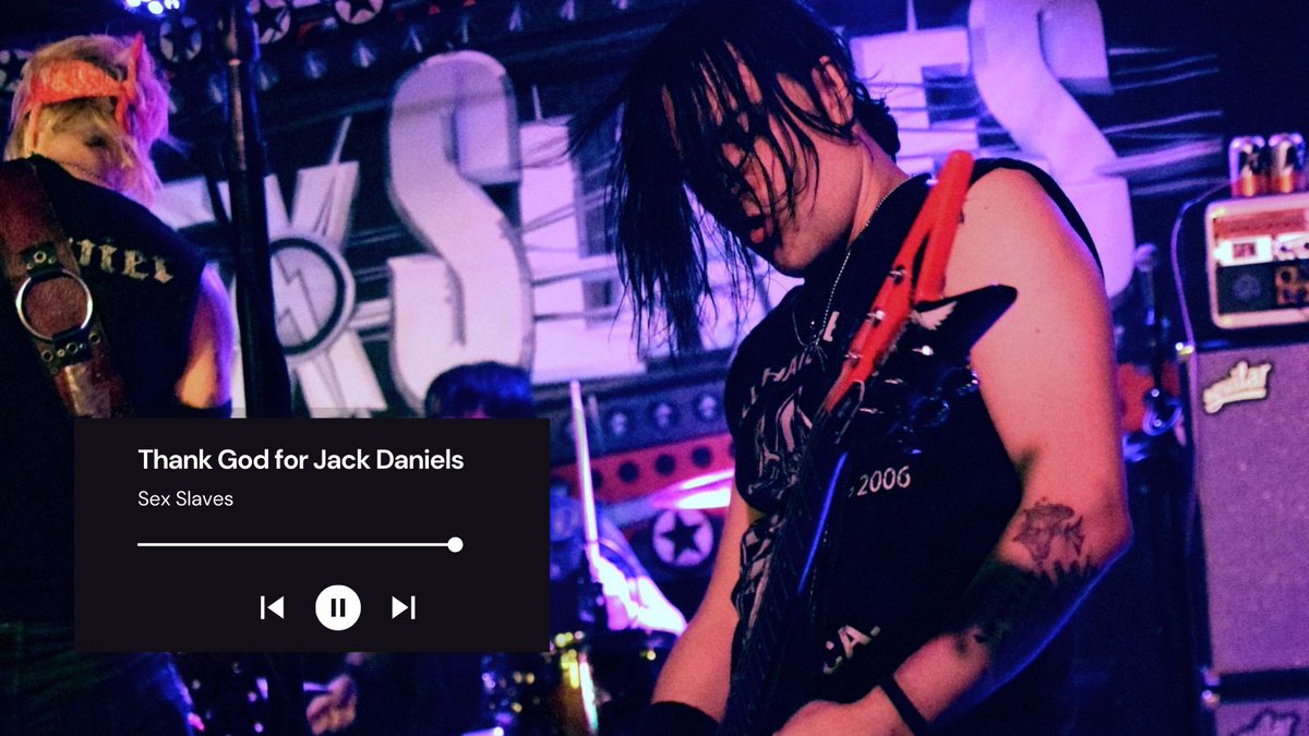 FEATURED SONG - Thank God for Jack Daniels 

This classic Sex Slaves song reigns supreme with almost 1.5 MILLION streams on Spotify!

Give it a listen here: open.spotify.com/track/0fXq6wau…