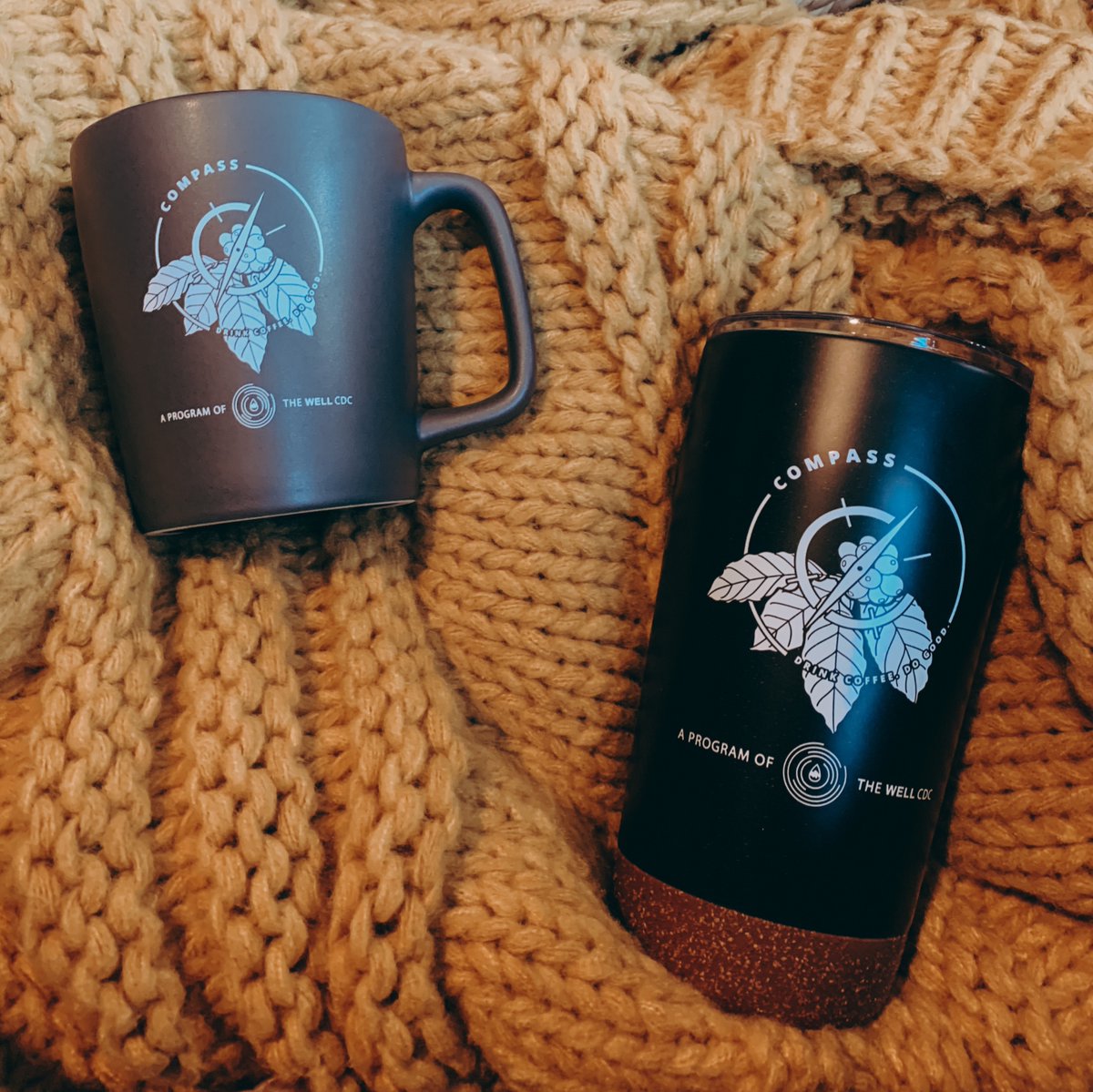 thewellakron's tweet photo. NEW MERCH: We have new tumblers and coffee mugs at Compass!
If you purchase a tumbler, be sure to bring it with you for the months of December and January. With your tumbler we’ll give ya a $1 hot tea or drip, or a $3 latte!
#CompassAkron #DrinkCoffeeDoGood #TheWellAkron https://t.co/OhOijfpqDC