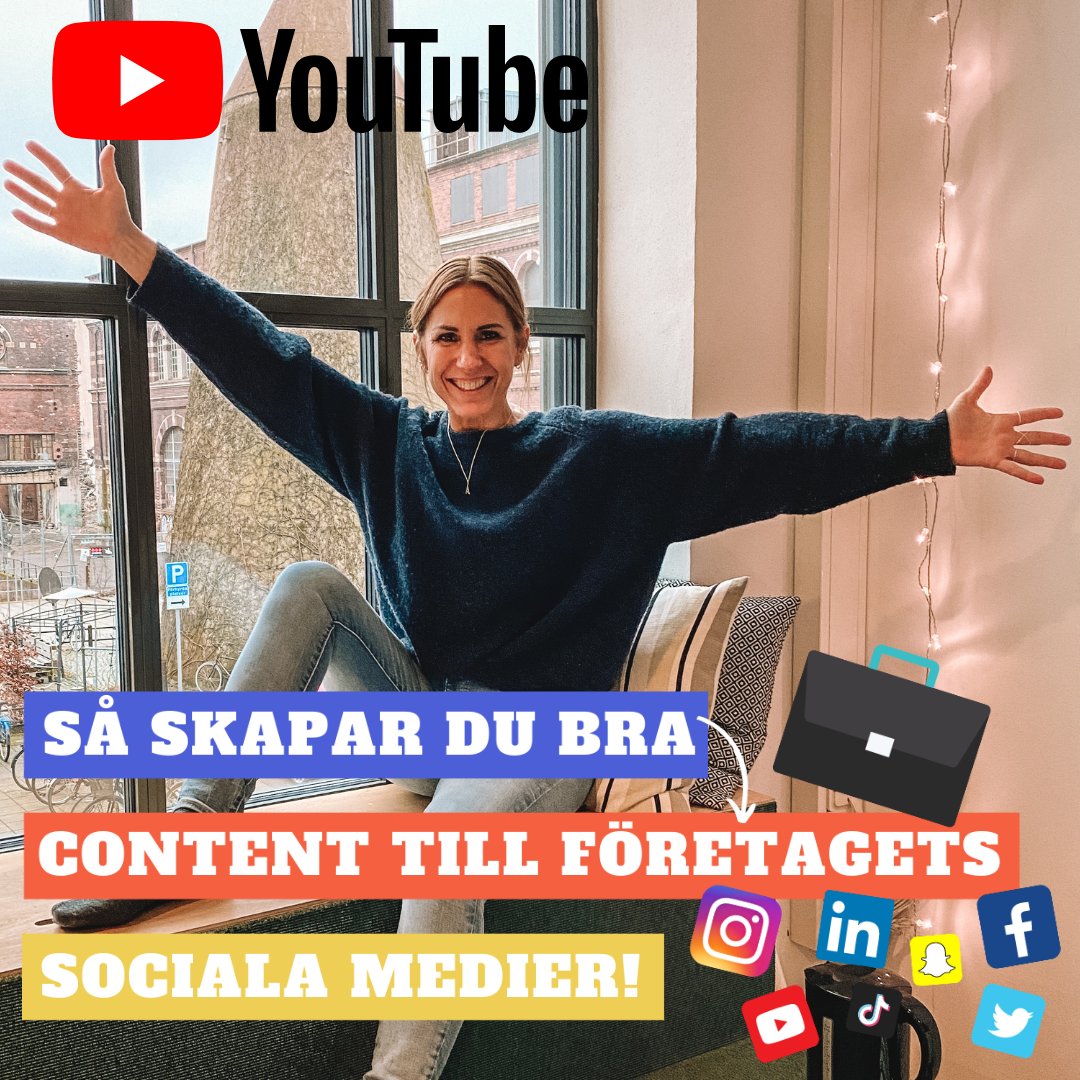 Nytt avsnitt av "Social Media Manager-TV" finns nu ute på YouTube! 🤩

Vill du lära dig hur du skapar content till företagets sociala medier?

Då ska du kolla in veckans video där du får massa bra tips! 🤗

Kolla på videon här 👉 bit.ly/377N04b

#socialmediamanagertv