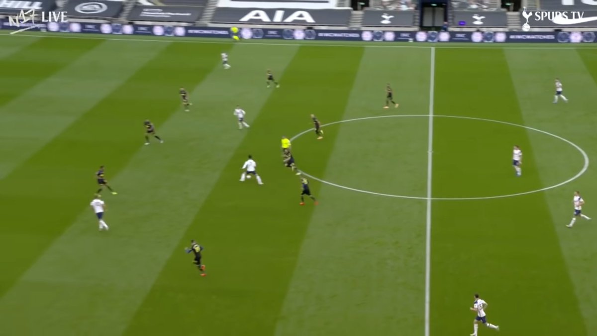 Spurs and Manutd used that medium to create many chances to score. Kane and son mostly combining there and Mata and Fernandes combining there also. Spurs scored like that too. Son in the halfspace, Feeding Kane and Kane squaring it for Lucas