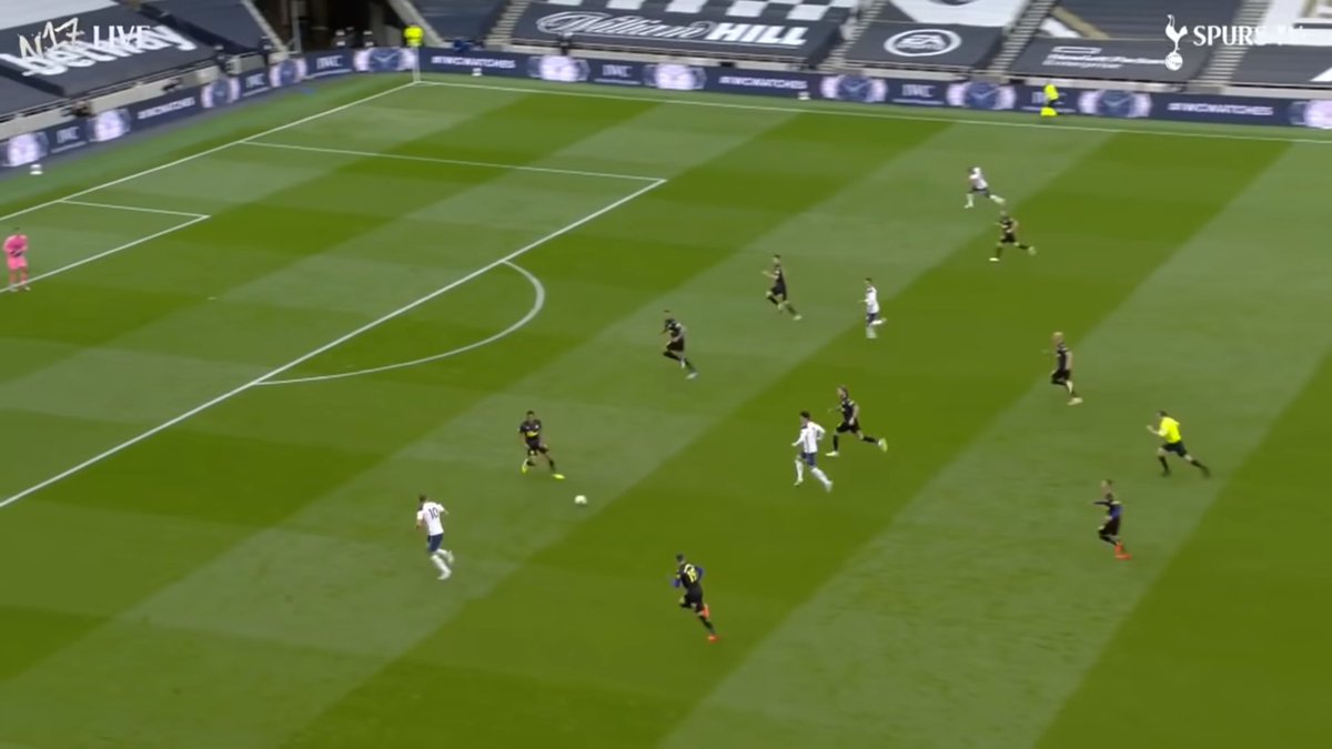 Spurs and Manutd used that medium to create many chances to score. Kane and son mostly combining there and Mata and Fernandes combining there also. Spurs scored like that too. Son in the halfspace, Feeding Kane and Kane squaring it for Lucas