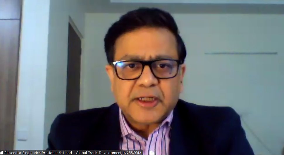 nasscomgtd's tweet photo. Welcome to #Day5 of @NASSCOM #USWeek! @shivendra_1969, VP &amp; Head, @NASSCOMGTD recapping our #KeyLearnings of the past 4 days; outlining the #Indian #IT #Industry in #US; &amp; previewing what lies ahead today as we deep-dive into #Organic &amp; #Inorganic #Growth in the #US. @KNAVGlobal https://t.co/vbzywpoAmJ
