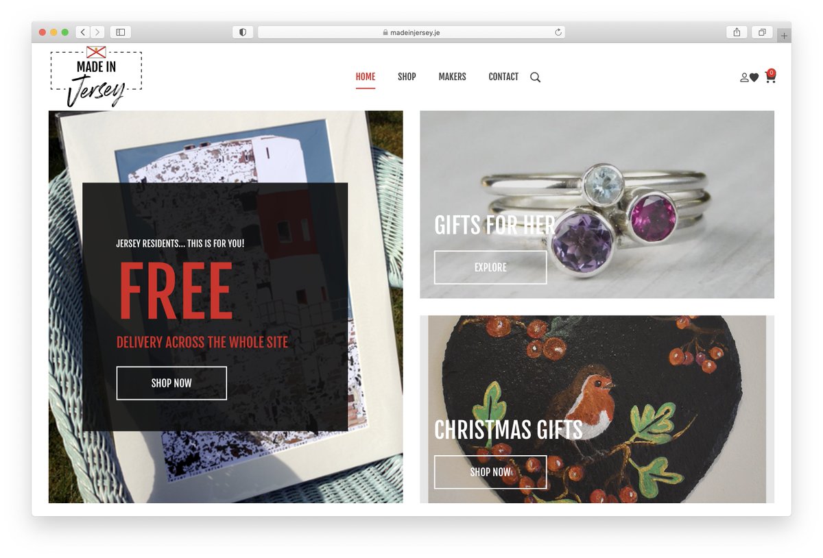 New this week: the excellent Made In Jersey marketplace, now listed in various categories on shopjersey.je. Perfect for Christmas surprises!