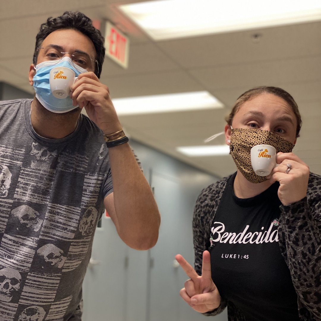 KhrysosInc's tweet photo. The right way to start your day is with Café La Rica coffee ☕. Just ask our team! 

#CaféLaRica #Javalution #Coffee #CoffeeTime #CoffeeLlife #CoffeeLovers https://t.co/3iDuWuKEH4