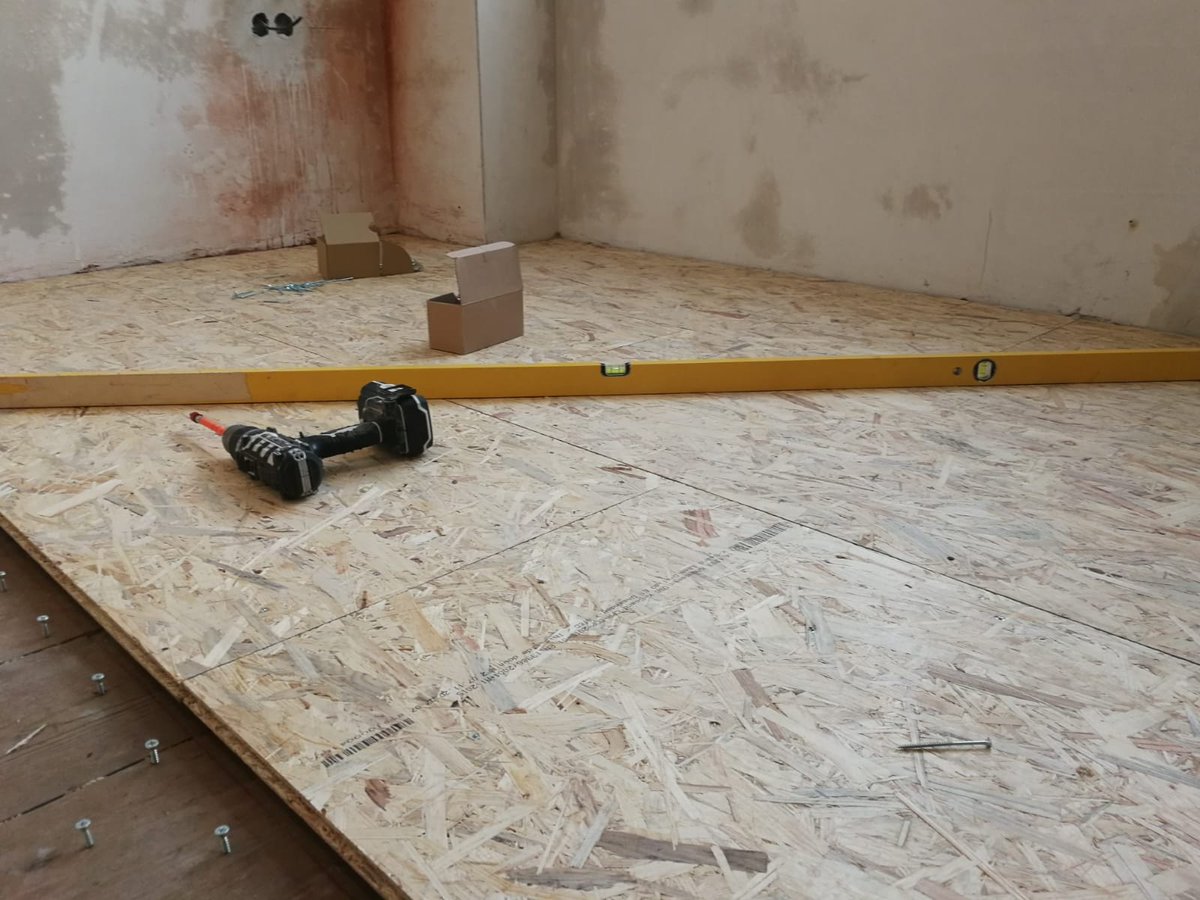 20/ Haven't updated this in awhile. We have started the work on the floor, which should be done by mid next month.