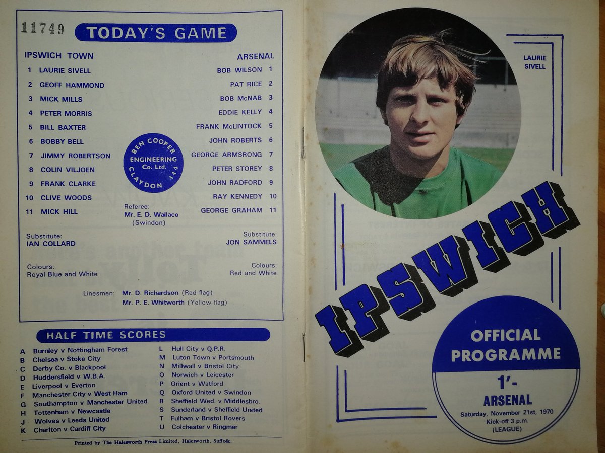 AwayDaysAde's tweet photo. @touchofpowder Tomorrow 50 years ago Jill, your dad got the Winner 1-0. Double Season. Came through post today. https://t.co/mhbCWpyZ2W