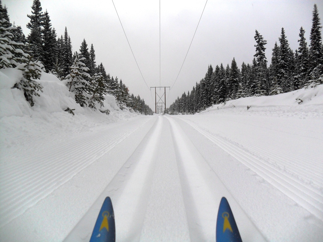 Lots of grooming and tracksetting yesterday in Peter Lougheed Provincial Park. Be sure to get your Kananaskis parking pass. skierbob.ca/2020/11/good-n…