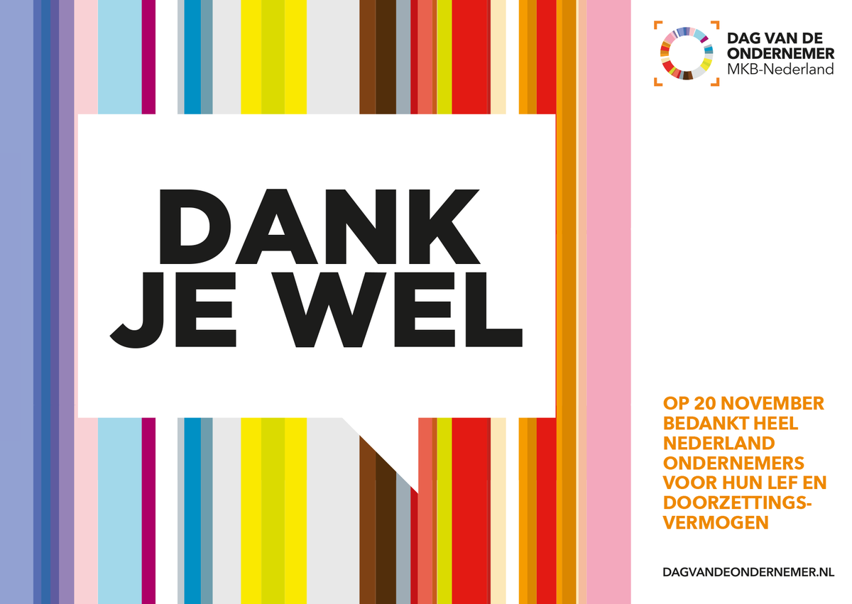 Vandaag is het Dag van de Ondernemer. Zeker in deze tijden is het belangrijk om stil te staan bij het belang van MKB’ers in Nederland. Bedankt voor jullie doorzettingsvermogen, jullie harde werken en jullie lef! #dagvdondernemer #DVDO <a href="/MKBNL/">MKB-Nederland</a>
