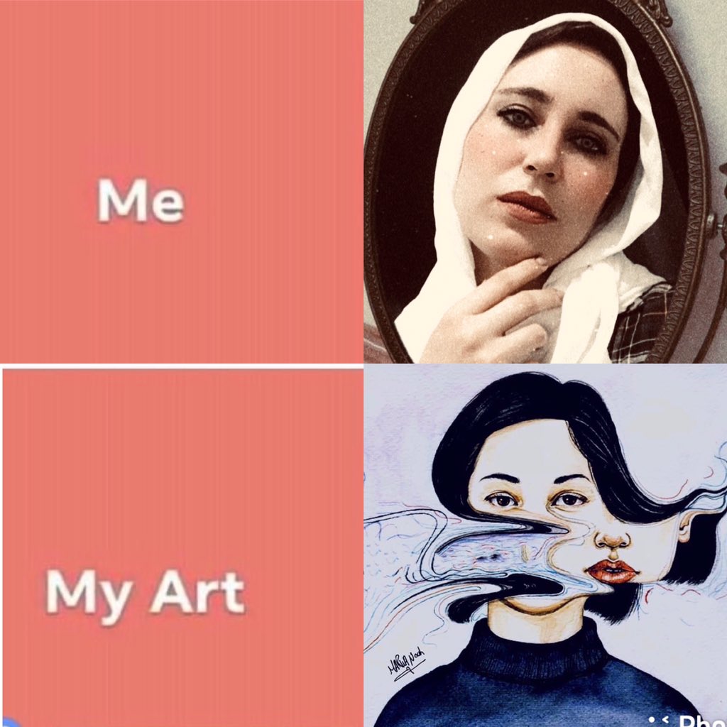 MarwaNouh1's tweet photo. Let’s be part of this challenge ♥️
#myart #memyart #myartchallenge #competition #creativity #MyMonsterArt #ArtistOnTwitter #motivation   #fridaymorning 
The art is ispired by another artist https://t.co/qjzemV96my