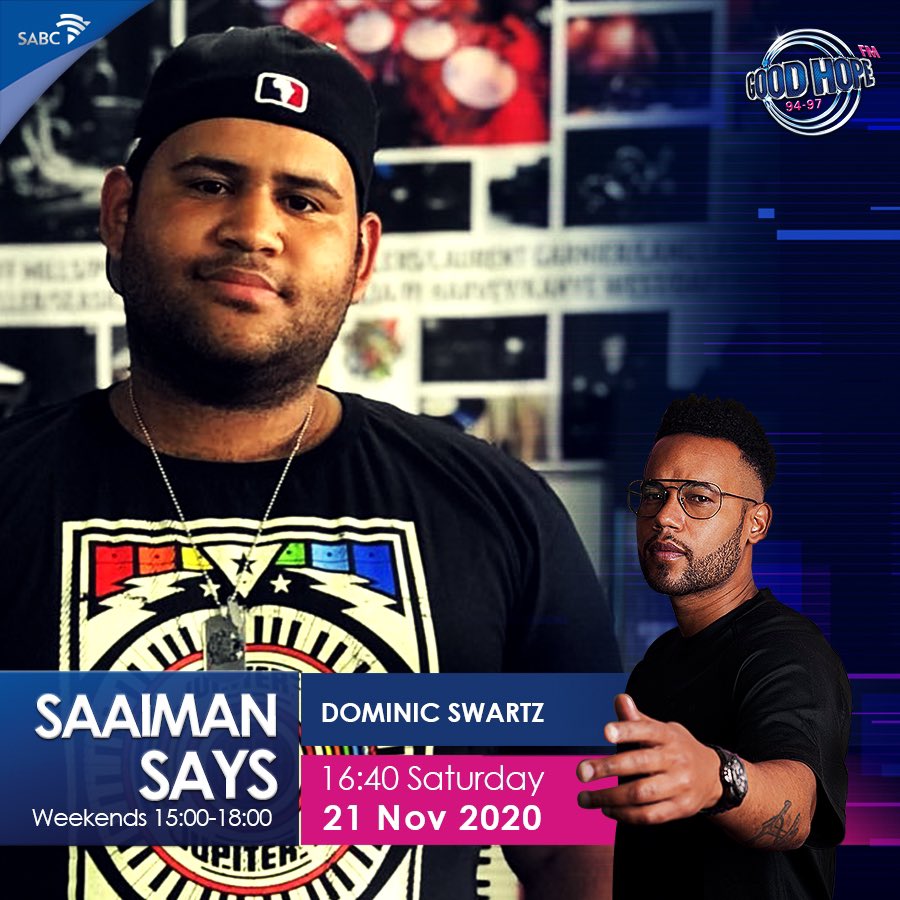 ChadSaaiman's tweet photo. Tomorrow on Saaiman Says: Sound Of The City Focus with @DominicSwartz #SaaimanSays https://t.co/Re0fsr4nAC