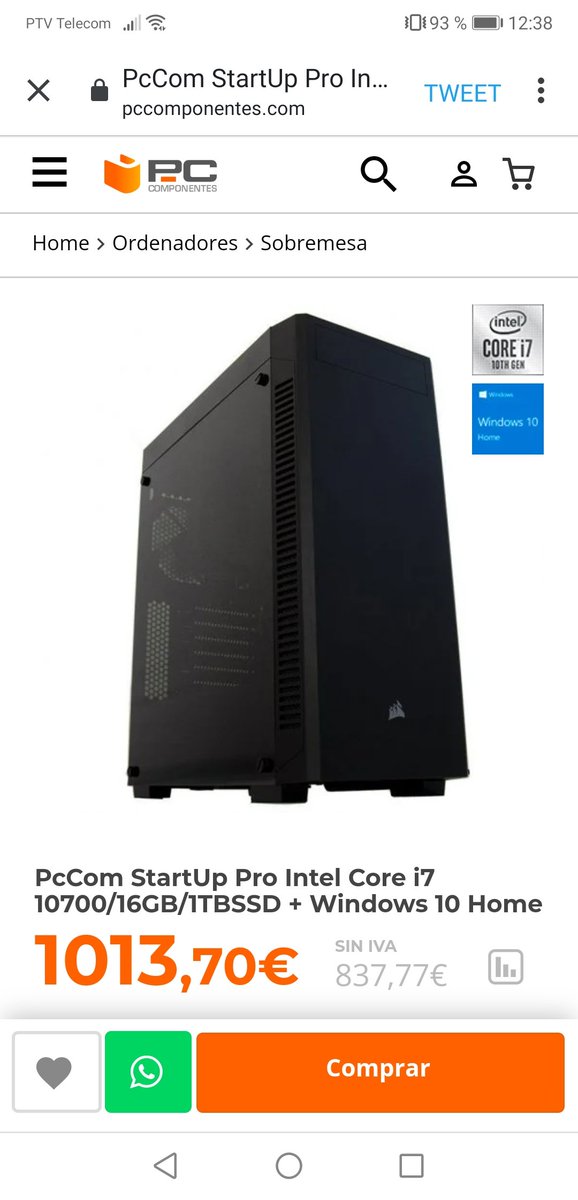 XxxxdZaspro's tweet photo. @pccomponentes @MicrosoftES #PcComponentesSePasaElBlack hace falta que os diga que este... Por ser el más completo y el que tiene más memoria que oye siempre viene bien que venga con mucha memoria https://t.co/Ou671oJE4P