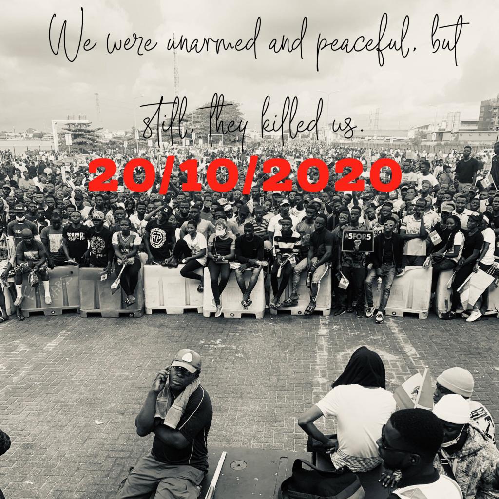 king_DanielW's tweet photo. One month gone now and they are still not showing any remorse.but cooking up lies upon lies and no one has been held accountable for anything..Dear God,may Nigerians never forget.#LekkiGenocide #LekkiMassacre #LekkiTollGateMassacre we are always quick to forget in this country🤦 https://t.co/gs05Kg3Okd