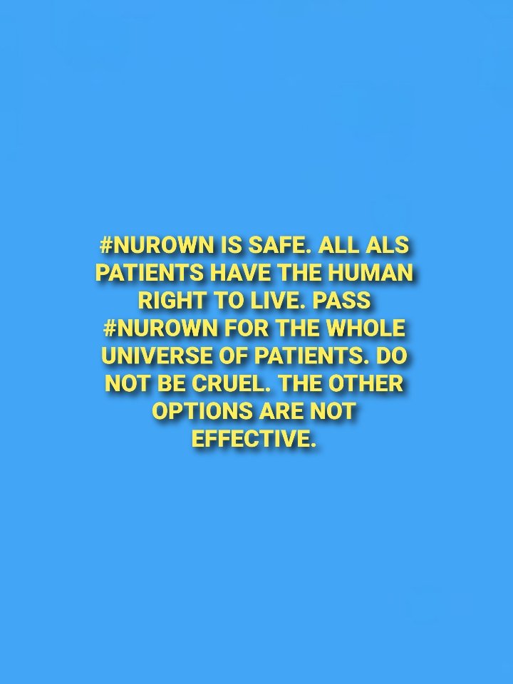 MarinaBazan7's tweet photo. HUMAN RIGHTS FOR ALS PATIENTS NOW!
APPROVE NUROWN FOR EVERYBODY!!!
@US_FDA @SteveFDA @FDACommissioner @FDACBER @DrWoodcockFDA @hrw @hrw_espanol @BrainstormCell @Cylebo @ralph_kern @david_setboun @MaryKayTurner1 https://t.co/CgjeZVudIJ