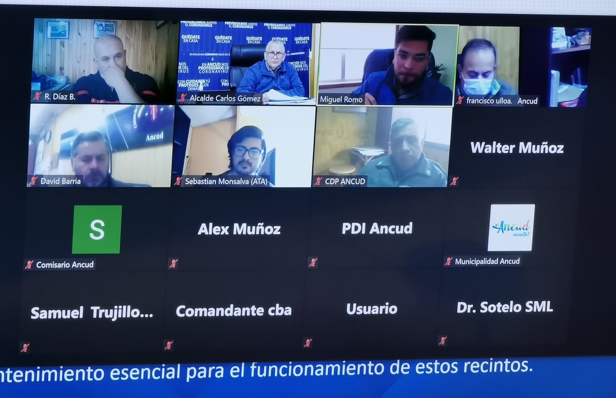 AlcaldeDeAncud's tweet photo. Al iniciar esta jornada presidiendo el COE comunal, para coordinar de manera conjunta con todas las instituciones y organizaciones civiles, cómo abordar la cuarentena en nuestra comuna.
➡️https://t.co/pbq7LiZPQ9 https://t.co/gY9lZtKtvz