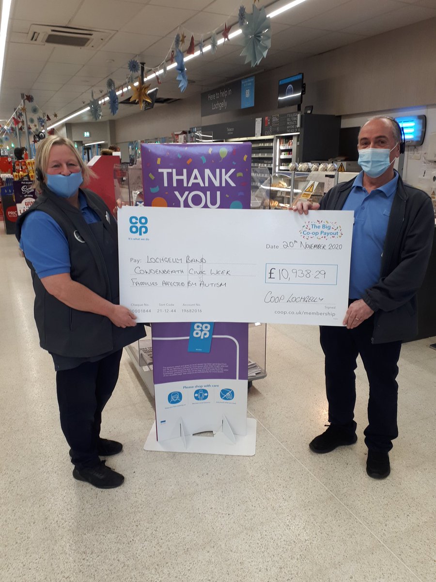NeilAllan6's tweet photo. Massive thanks to all the coop customers of Lochgelly and Cowdenbeath who helped raised almost £11k for local causes.#ItsWhatWeDo #lovinglargestores @maria_dryburgh @KirstyEzady https://t.co/v7O8BJYYbk
