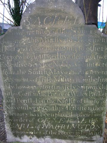 Memorial in Memorial at St Begnet’s graveyard Dalkey, Co. Dublin to the victims of the Prince of Wales disaster.

18thfoot.tumblr.com/post/635194929…