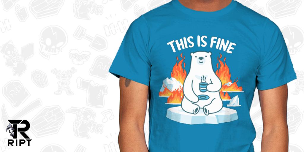 riptapparel's tweet photo. Get "This Is Fine" by #Coddesigns at https://t.co/tOmwFEgPGI https://t.co/EZyrYp3970