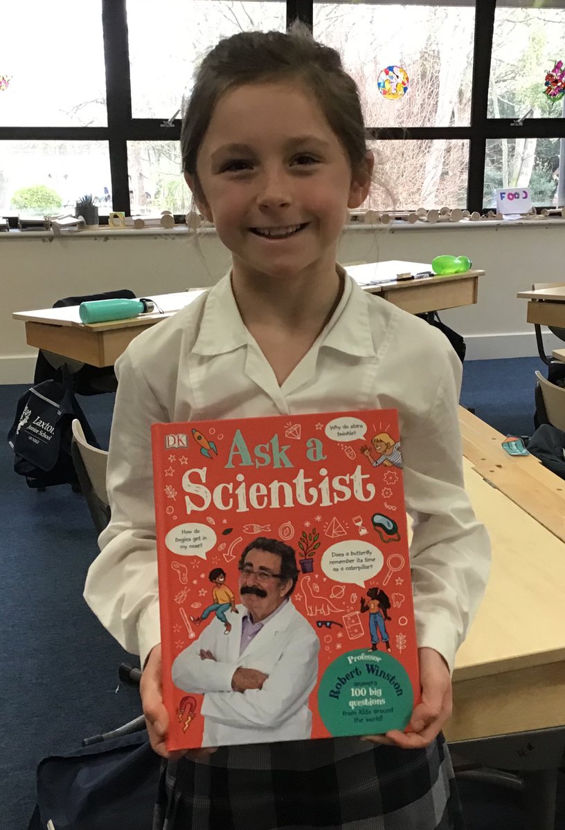 LaxtonJunior's tweet photo. What an opportunity! Yesterday our Year Five pupils attended a live webinar with @ProfRWinston. Professor Winston answered a huge variety of questions, which didn’t surprise us - one of us received his ‘Ask a Scientist’ book for the Science Prize last year! #LJSYearFive #dkbooks https://t.co/me5Q6n2Qm6