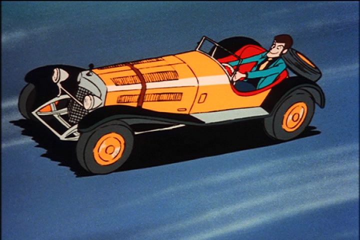 ベンツSSKを乗り回す若い頃のルパンは、「ルパン三世」第1テレビ