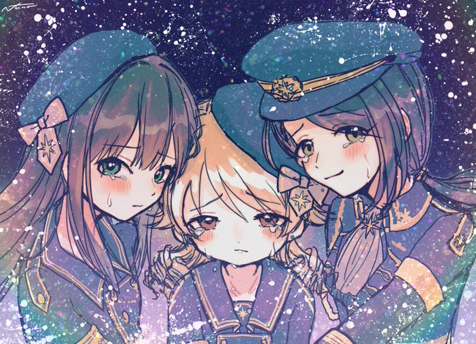 「笑ってくれた」

さよならアンドロメダ??
#森久保乃々 #渋谷凛 #大和亜季 