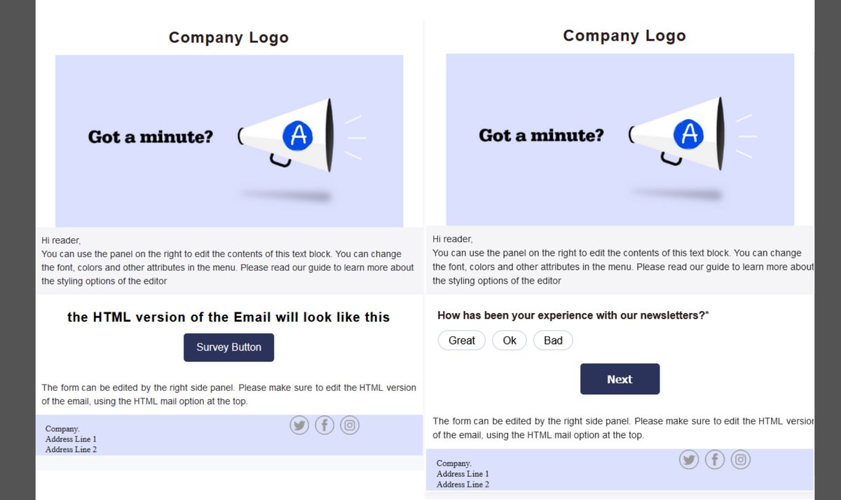 mailmodo's tweet photo. Wondering how you can incorporate interactive emails in your marketing campaigns? Here’s the conventional method of opening the survey on a landing page VS the entire survey incorporated within the inbox! 

#emailmarketing #interactiveemails #Mailmodo https://t.co/ygzQac1iQe