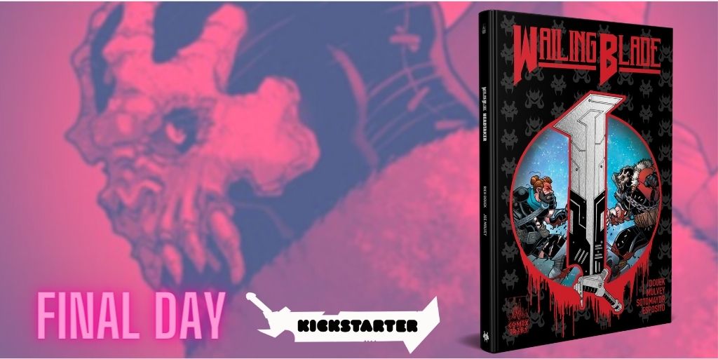 TylerJamesComic's tweet photo. Love making great hardcovers with @printlore! This one is going to be immaculate. A Foil enhanced blade with a die-cut peek through to the inside cover. It's going to be cool, but we need a little more support on #Kickstarter TODAY to make it happen.  https://t.co/9w5ORNrrqa https://t.co/mKUn3QAOHD