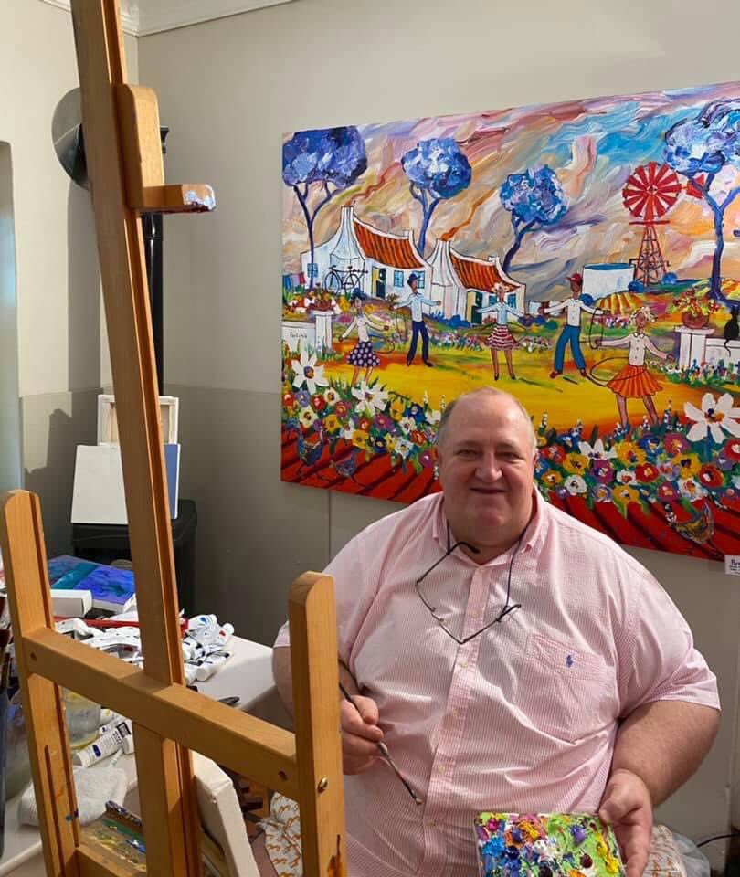 IamPortchie's tweet photo. Ek stal uit hier by Vias Bistro in Greyton die naweek tot Sondagoggend. Die jaarlikse Greyton Artwalk is aan die gang hier. Dorp lyk mooi en besig. Kom se gerus hallo. Portchie #artwalk #greyton #portchie https://t.co/lzVCEhzLyG