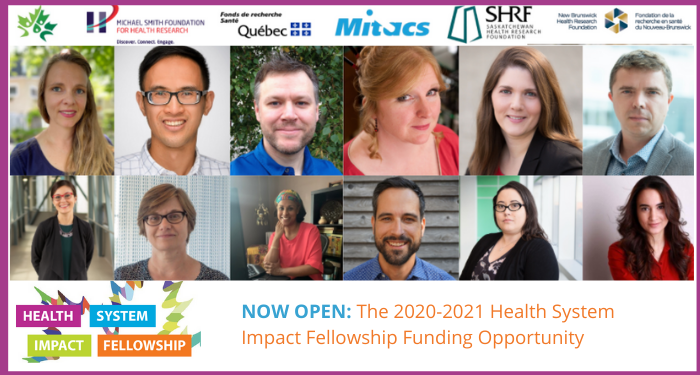 ihspr_isps_cihr's tweet photo. 📢 Attention #HSPR PhD trainees & postdocs: #IHSPR is excited to announce the Health System Impact (HSI) Fellowship competition is now open! Application Deadline: February 18th, 2021. Learn more: https://t.co/33dp5pxO8M https://t.co/whTzQxeC33