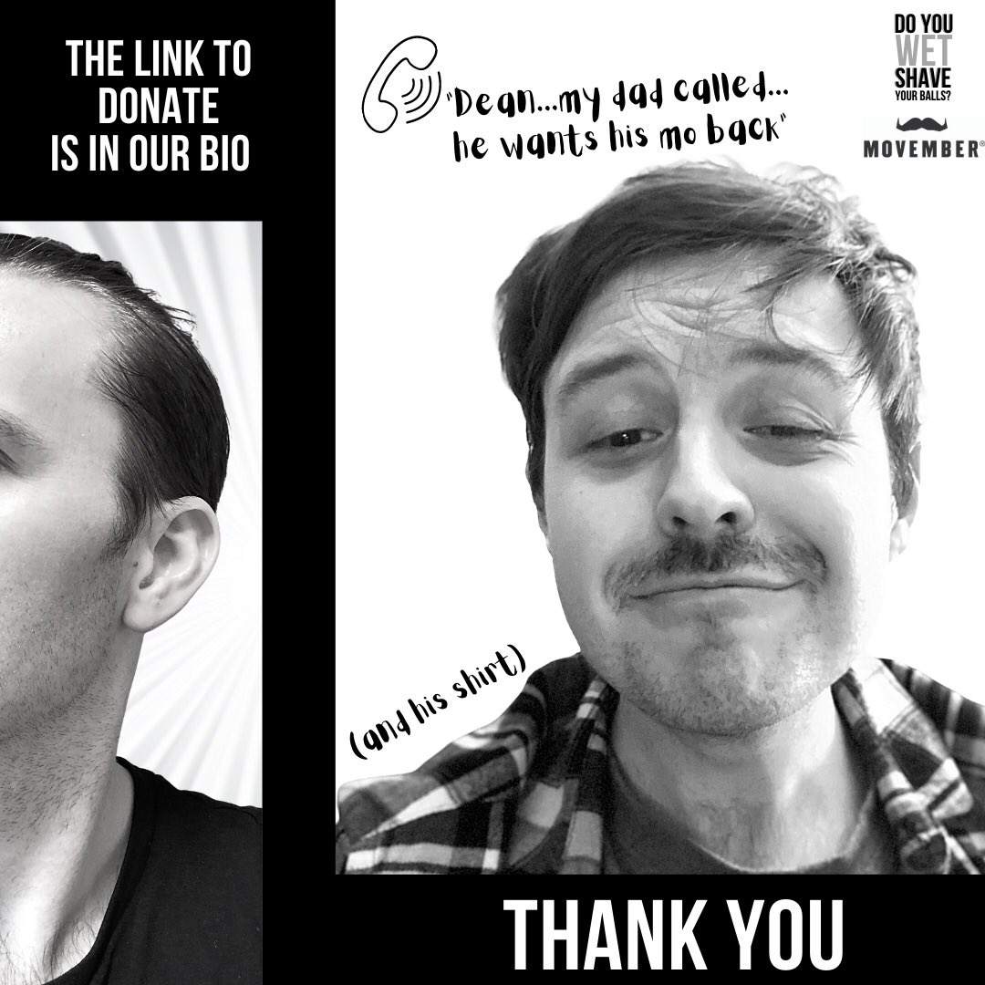DYWSYB's tweet photo. Big love to everyone who has donated to our @MovemberUK challenge so far! We are SO close to our total if you could spare the smallest of change we’d massively appreciate it ❤️ https://t.co/lpI3Pmi1D6

#movember #movember2020 https://t.co/PK5kTMMrmG