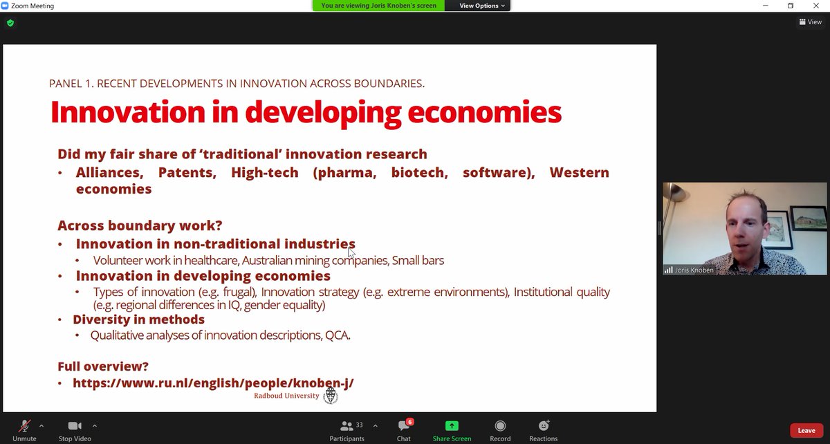 ULMS_IaB's tweet photo. Our Guest Speaker Professor @JorisKnoben  from @RadboudNSM  sharing views on innovation in non-traditional industries and innovation in developing economies in the panel discussion on "Recent developments in innovation across boundaries" @ULMS_IaB @UoLManSchool https://t.co/swuXHlPqwy