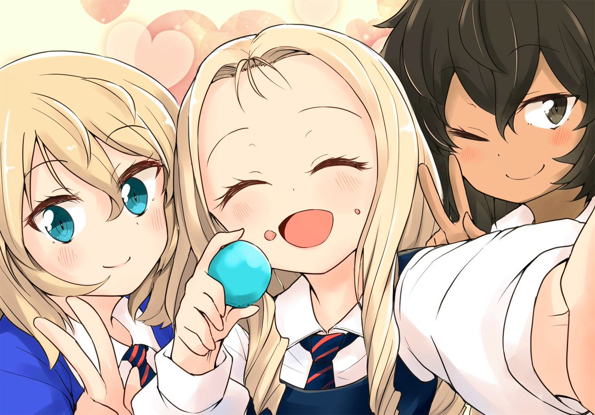 アンチョビ(ガルパン) 「#絵晒したらみんながブァァァってRTしてくれてブァァァってフォロワーがブァァァっ」|ばぐえ、のイラスト