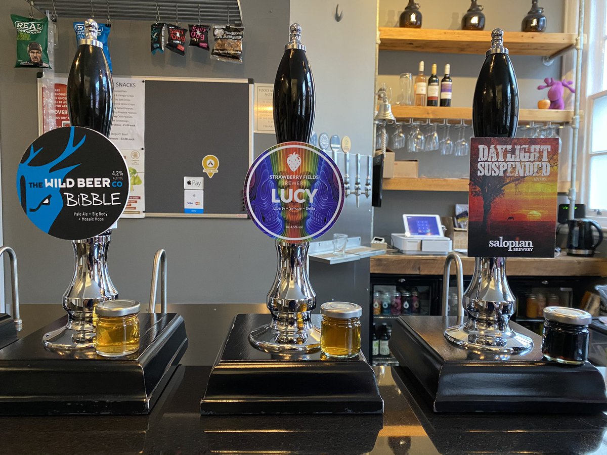 MoldAleHouse's tweet photo. Friday’s cask ale for takeaway from 4pm to 8pm - 

Bibble - @WildBeerCo 
Lucy - @StrawFBrewery 
Daylight suspended - @SalopianBrewery https://t.co/zj0o8WT0lE