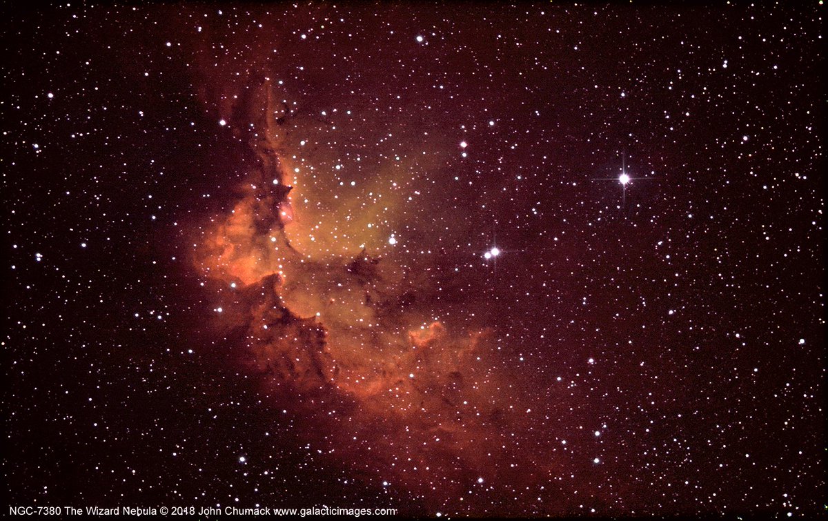JohnChumack's tweet photo. Feeling #gratitude 4 technology that allows us to see deep into space to see things we wouldn’t know exist. The #WizardNebula NGC-7830 took me 4 hours &amp; 45 min to capture in 2018.  #Longexposure taken w/#celestrontelescope. What r u #grateful 4 #Thanksgiving? #Thanksgiving2020 https://t.co/sJDoUUAGYh