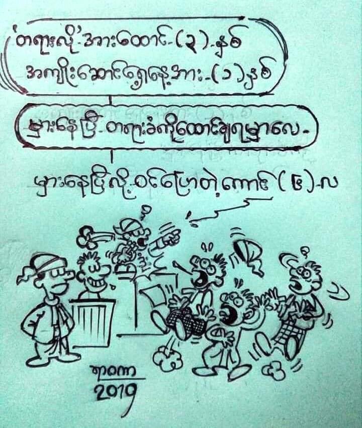 "Myanmar Judiciary"
Prosecutor sentenced to 3 years in prison!
Is it wrong decision? 
You might sentence the defendant  to three years in prison!
Let the one who says you are wrong be imprisoned for six months!🙄☠️😁😂😒☠️