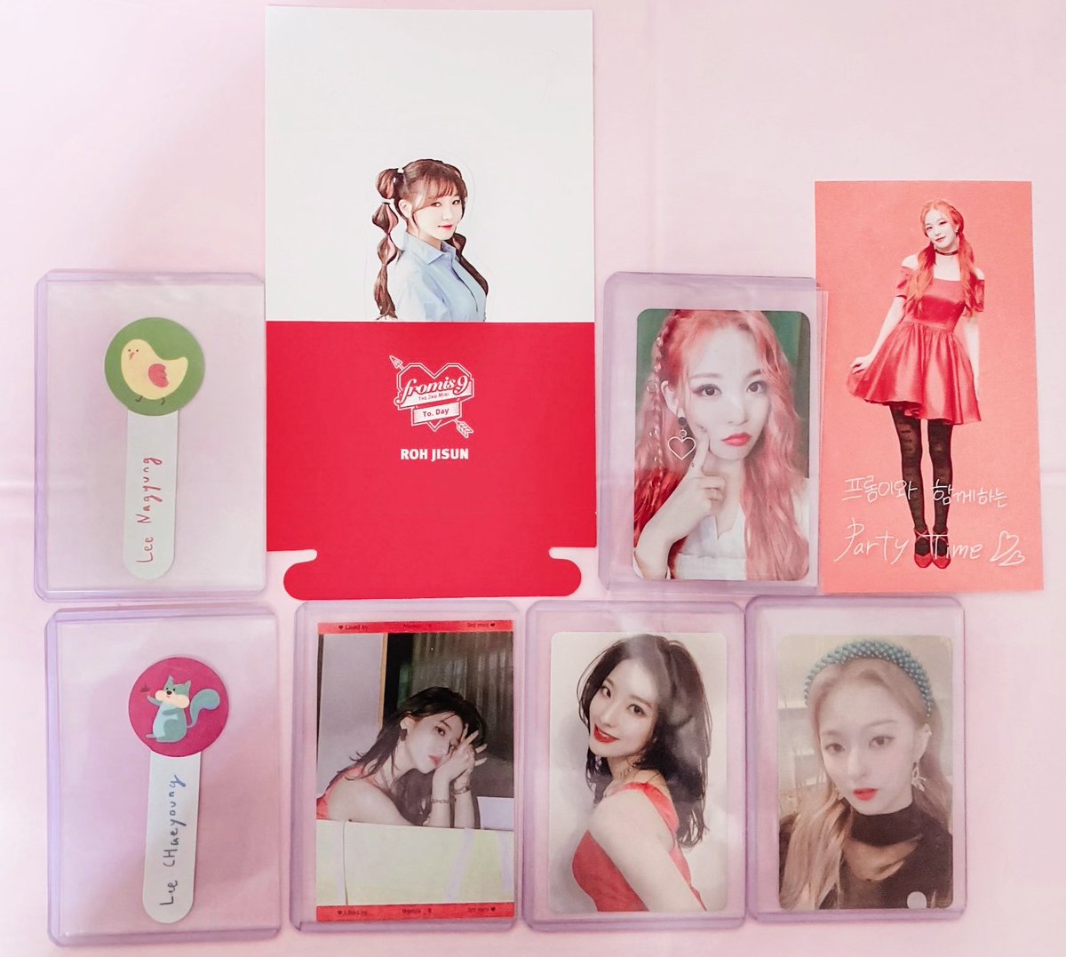 parkjwn3's tweet photo. fromis_9 トレカ 交換

譲￤画像のもの(セロム ジソン ナギョン チェヨン)
求￤同種 ギュリ ジウォン

郵送にての交換です 
条件がいい方優先とさせていただきます
お気軽にリプDMお願いします

#fromis_9 #fromis_9交換 #fromis_9トレカ交換 https://t.co/kTCPaEKnj0